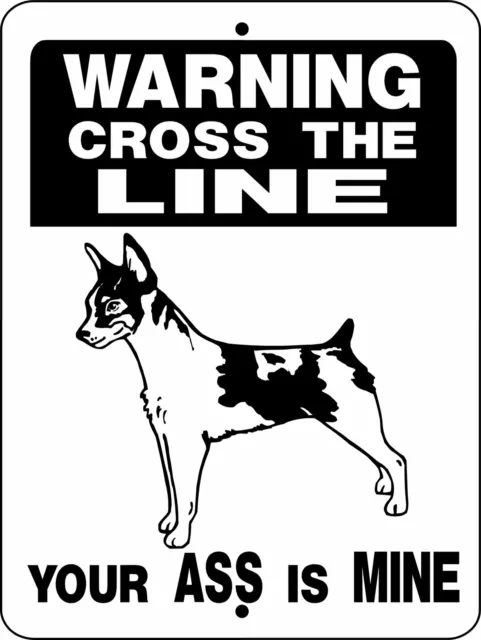 0633 Rat Terrier 9"x12" Aluminum Sign