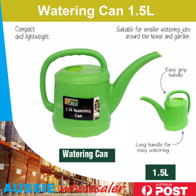 AU Watering Can Quadrant 1.5L Home Garden indoor outdoor