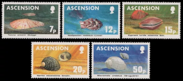 Ascension 1983 - Mi-Nr. 349-353 ** - MNH - Meeresschnecken / Marine snails