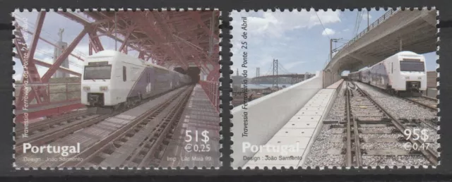 Portugal 1999 Trains Locomotives / Railroads 2 MNH stamps