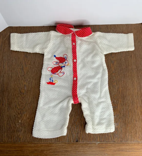 Vtg Tiny Tots Original Sleeper Pajamas Baby Boy Jack Jumped Over The Candlestick