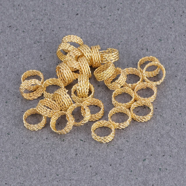 30 PIEZAS Manguitos Dreadlock Dreadlocks Perlas Mezclado Plata Barba Mujer