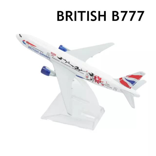 Avion de ligne miniature Maquette Boeing 777 British Airways Réaliste 1/400