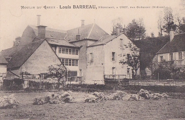 CPA 58 BOURGOGNE NIEVRE Env. Nevers Guérigny URZY Moulin du GREUX Louis BARREAU
