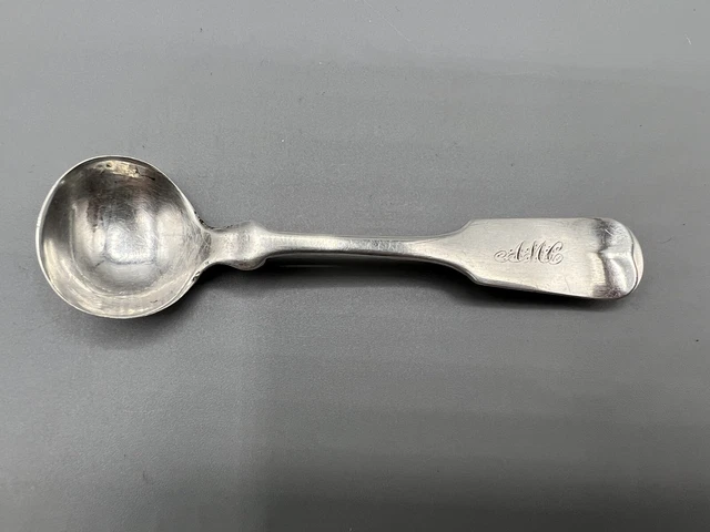 Richmond, Virginia Coin Silver Small Spoon Brooch - Charles Gannet c1830