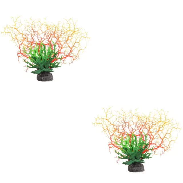 2 Pack Ornements De Corail Décorations Branche D'arbre D'aquarium