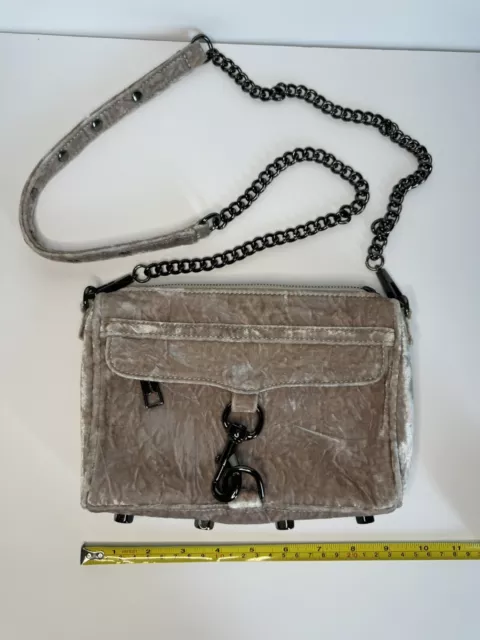 Rebecca Minkoff Gray Mini Mac Crossbody Bag