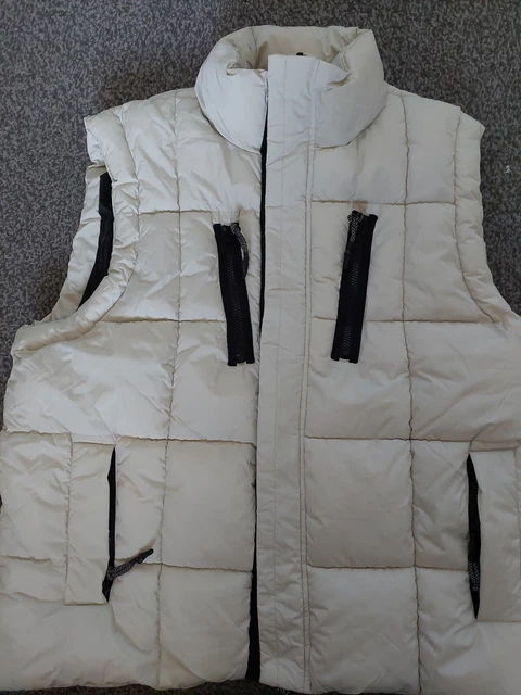 Giacca gilet River Island nuova con etichette nuova con etichette taglia XXL XL? Crema e nero