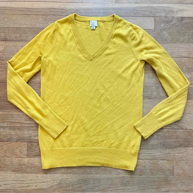 A new day women's cardigan shirt top yellow long sleeve extra small XS B16