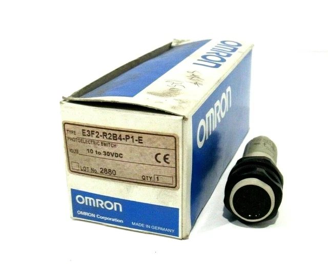 Neuf OMRON E3F2-R2B4-P1-E Photoélectrique Capteur E3F2R2B4P1E