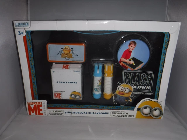 DESPICABLE ME MINION Made Super Deluxe Chalkboard Set New w/ box wear £ ...