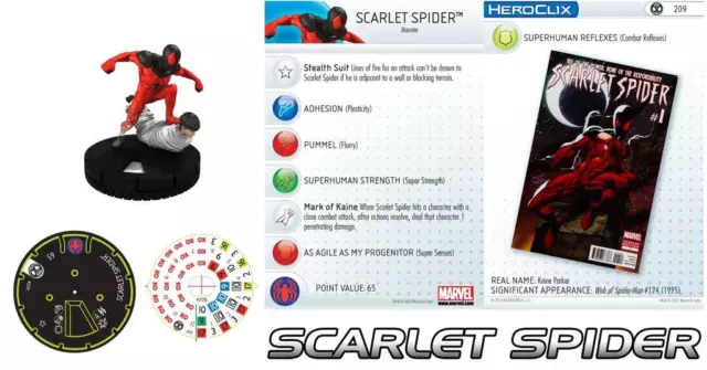 SCARLET SPIDER #209 Amazing Spider-Man Marvel Heroclix gravity feed