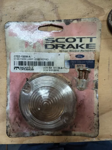 Scott Drake Turn Signal Light Lens - Fits 1967-1968 Ford Mustang Scott Drake 67-