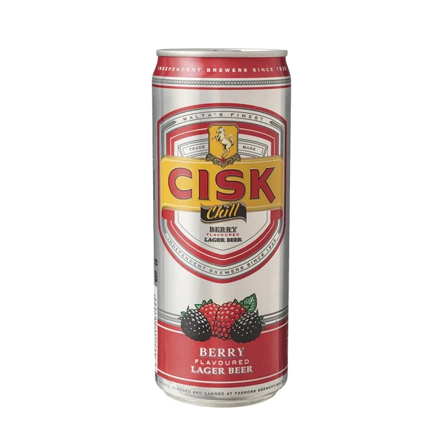 Malta Original Cisk lager berry flavoured beer - 330ml