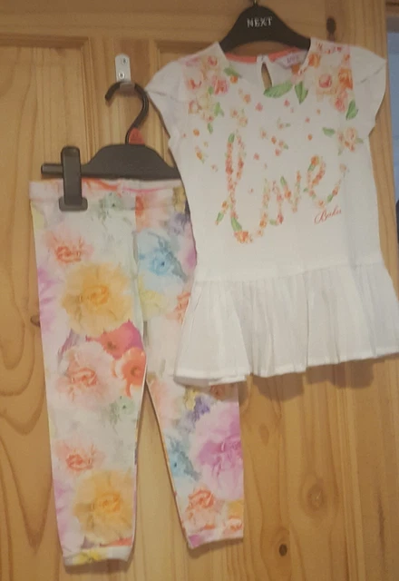 Girls Ted Baker Summer Outfit Set Leggings & T shirt / Top 3 years 💖