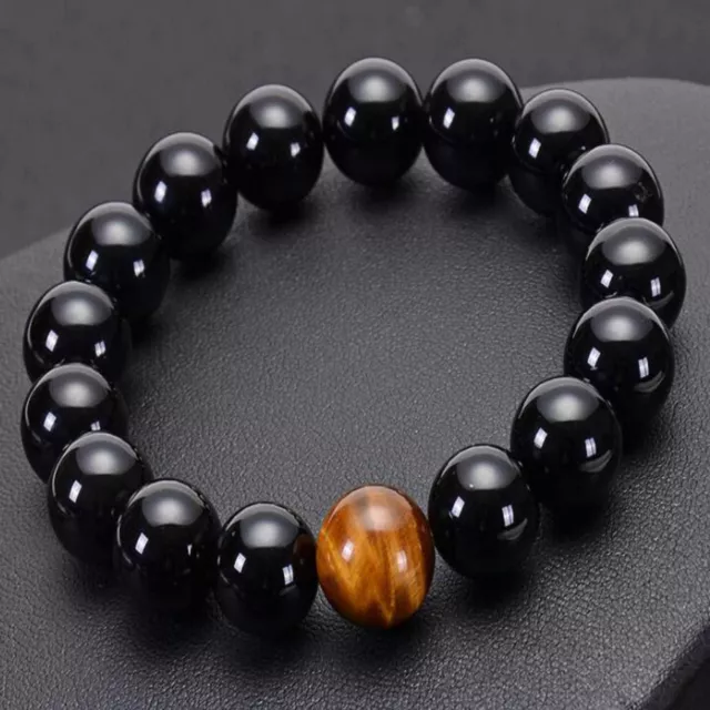 Mens Womens Jewelry Agate Tiger Eye Beads Bangle Bracelet New Arrival Ethnic 2