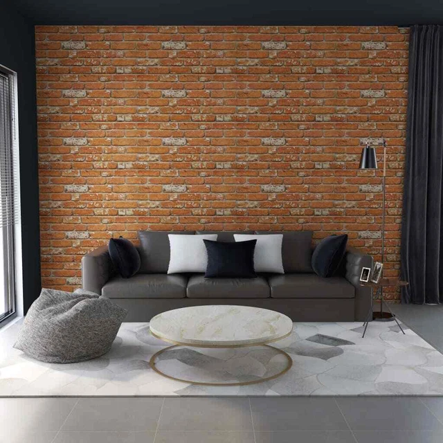 Paneles de pared 3D diseño de ladrillo marrón claro 11 pzas EPS vidaXL