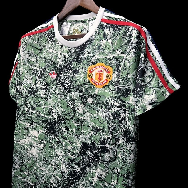 MANCHESTER UNITED ADIDAS Stone Roses Icon Football Shirt Top *Small* £40.00 PicClick UK