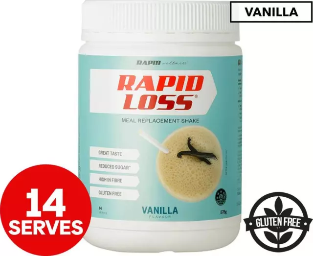 Rapid Loss Meal Replacement Shake Vanilla 575g / 14 Serves