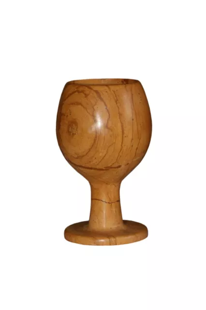 Indian Handcrafted Stone Wine Glass with Stunning Stained Glass Design - 2 Piece