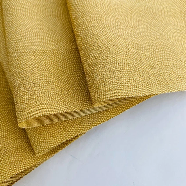 Edo Komon Honey #D 6.5x90 -2.5yd LONG Vintage Silk Japanese Kimono Fabric RM52