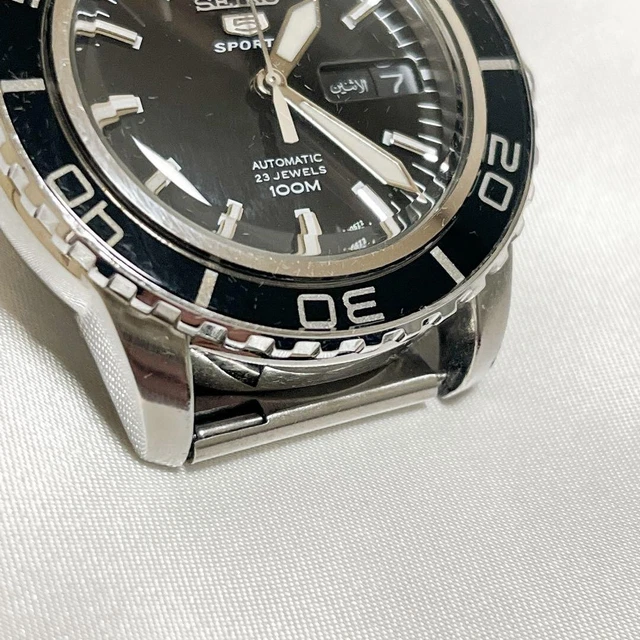 SEIKO 5 Sports SNZH55K1 7S36-04N0 Automatic Watch Fathoms Steel Black Mechanic 2