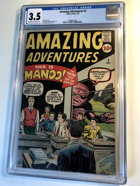 Amazing Adventures #2 (1961) CGC 3.5 Silver Age Marvel Comic Book Stan Lee Kirby