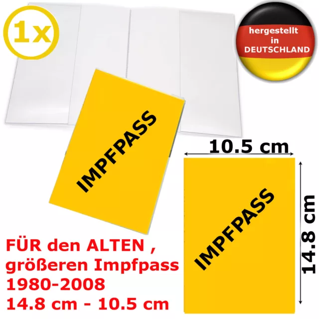 Impfpass Hülle Schutzhülle Impfpasshülle für ALTEN Impfausweis 1x