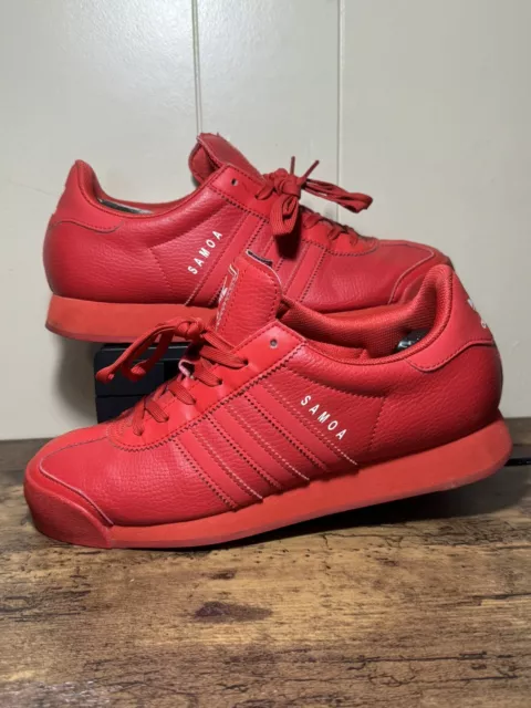 adidas Original Samoa Men’s Size 8 Red Athletic Casual Shoe FV6093