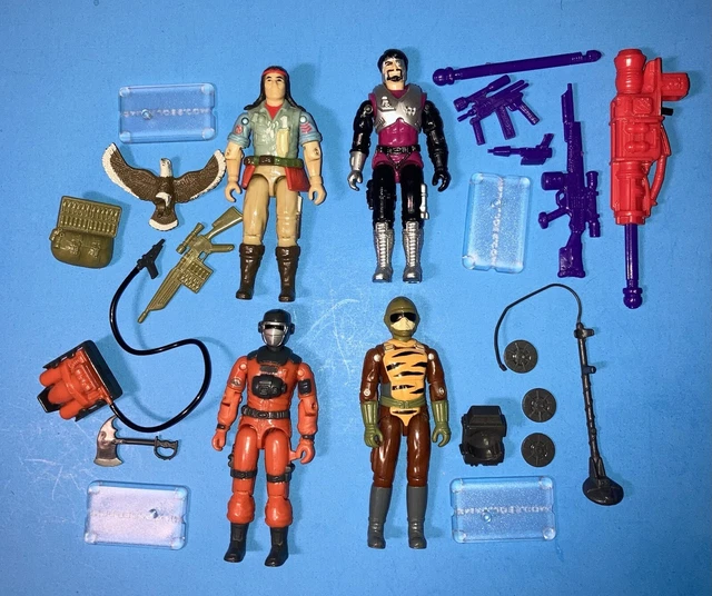 Vintage GI Joe Arah Lot Spirit Metalhead Barbeque Tiger Force Tripwire Hasbro