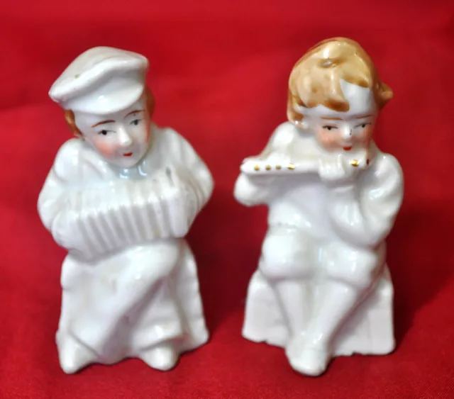 Vtg Miniature Japan Porcelain Miniature Figures, Boy & Girl 1920S
