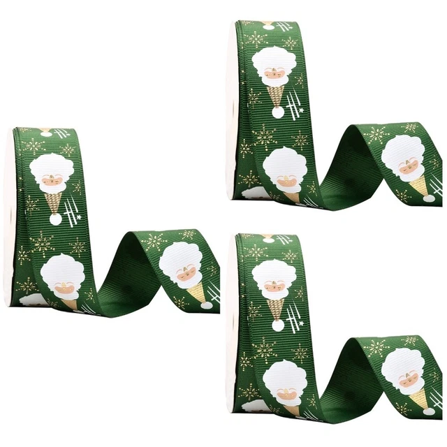 3x Urlaub Bänder Urlaub Ripsband Weihnachten Geschenk Paket Band
