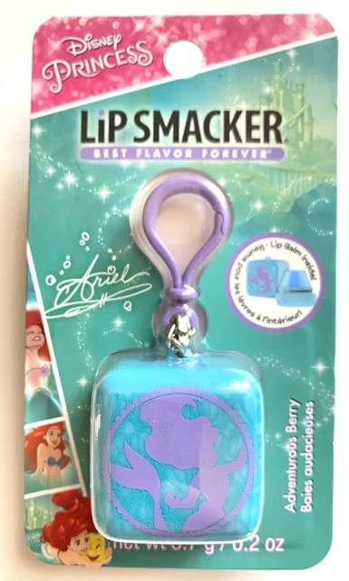 Disney Princess Ariel Lip Smacker Cube Lip Balm Keychain Clip Adventurous Berry