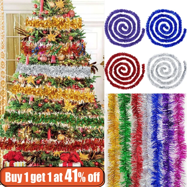 5 pz orpelli grossi 2 m 6,5 piedi decorazione albero di Natale ghirlanda festa di Natale casa