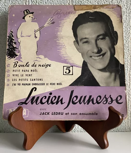 Vinyle 45T -Lucien Jeunesse avec Jack Ledru et son ensemble : Boule de neige (5)