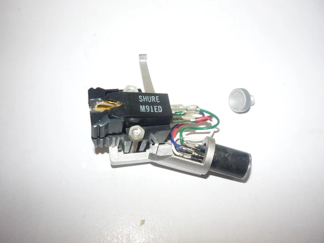 JVC L-F41 Original Turntable Vintage Part - HEADSHELL W/ SHURE M91ED CARTRIDGE+