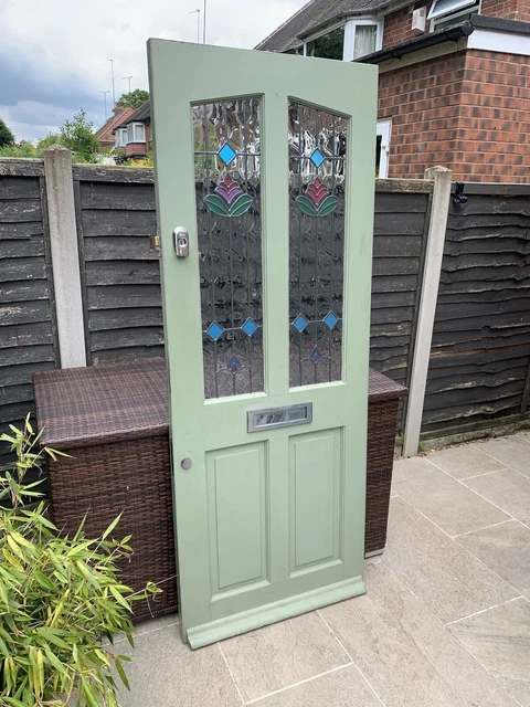 Victorian Style stained glass front door