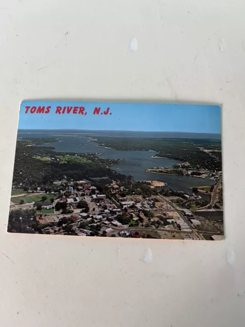 Toms River Business District From Air Ocean County NJ New Jersey Copyright 1976