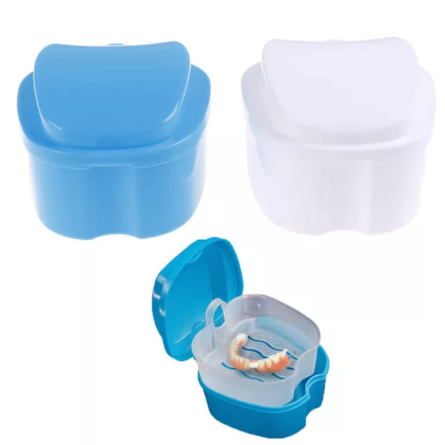 1PC Cleaning teeth Case Dental False Teeth Storage Box Container Denture Bo;ys