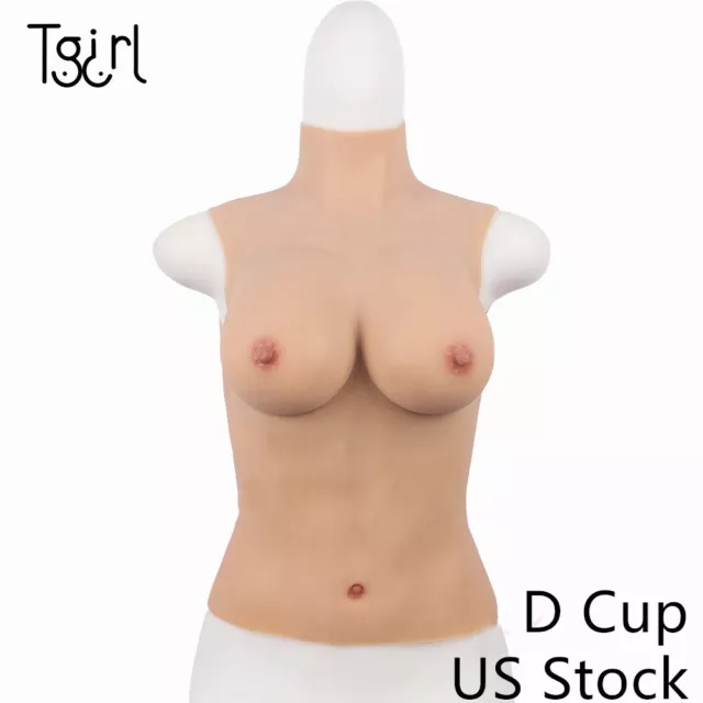 Silicone Boobs Breast Forms Fullbody Crossdresser CD TG TV Drag Queen Suit D Cup