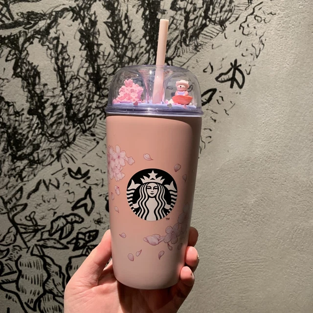 STARBUCKS 2024 HK Spring Pink Sakura Secret Garden 16oz SS Tumbler 69