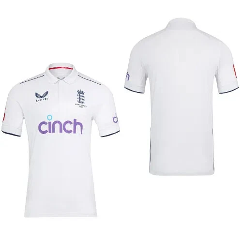 Maglietta da cricket 2023/24 Castore Junior England Ashes replica bianca - TJ3851
