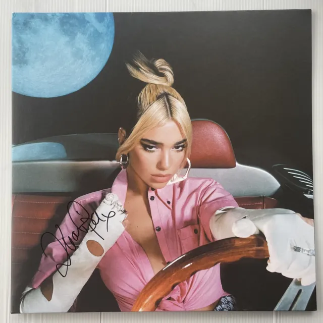 Signed Dua Lipa Future Nostalgia Vinyl Album Rare