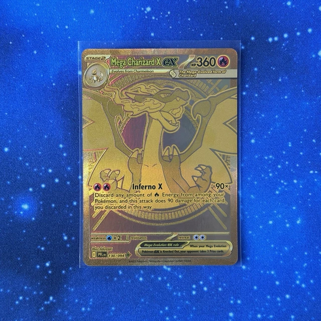 here's the hyper-rare charizard-ex code in pokemon tcg... POKEMON TCG PHANTASMAL Flames Mega Charizard X EX 130/094 - Gold Mega ...