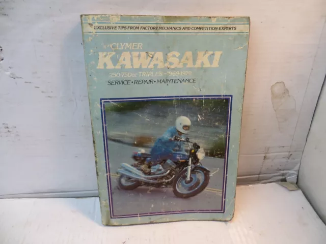 1969-1979Kawasaki 250cc-750cc triple cylinder Clymer service/shop manual