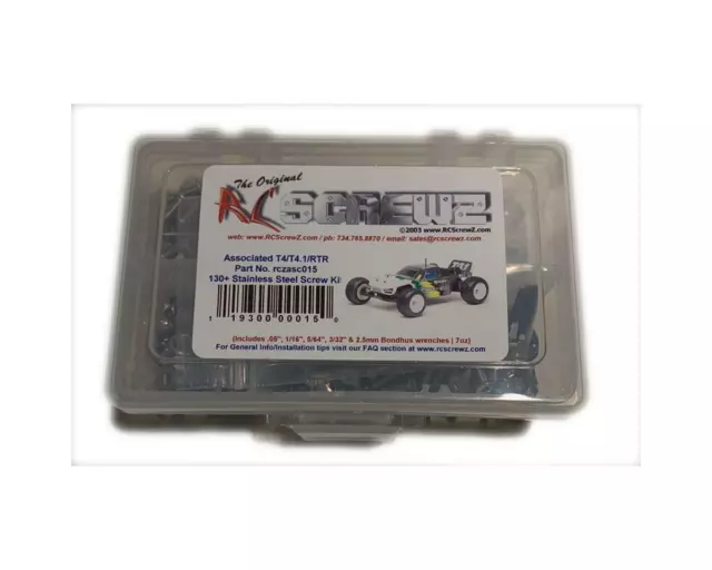 RC Screwz T4/T4.1 Stainless Steel Screw Kit [RCZASC015]