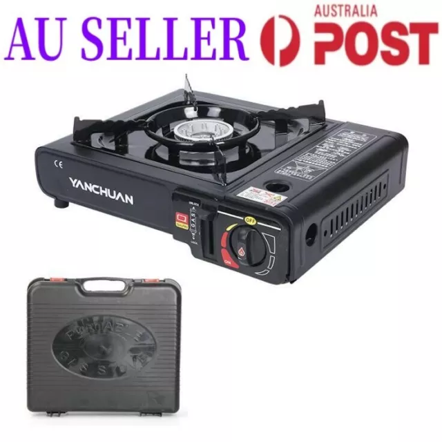 Portable Butane Gas Stove Camping Cooker Outdoor Single Burner Mini Bbq Picnic