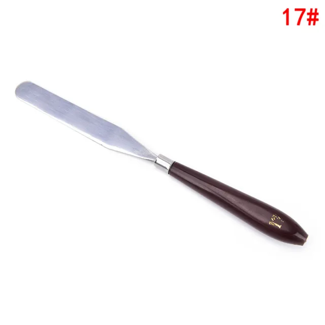 Stainless Steel Painting Palette Knife Oil Paint Spatula Mixing Scraper Tool DXI