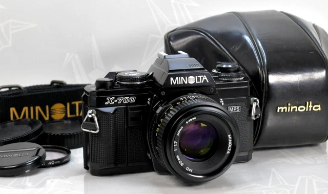 [MINT] Minolta New X-700 SLR 35mm Film Camera new MD 50mm f1.7 Lens From JAPAN