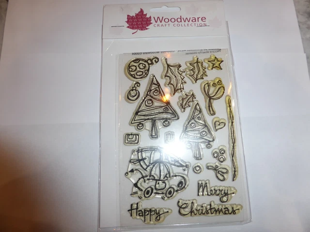 Clear Rubber Stamps Christmas Tree Holly  Baubles  Ideal For Card Making